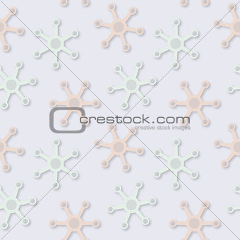 Vector abstract seamless fantastic pale colors pattern