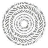 Circle rope illustration vector.