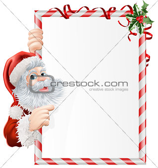 Christmas Santa Sign