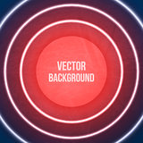 Vector Geometric Background. Neon lights. Grunge background