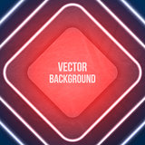 Vector Geometric Background. Neon lights. Grunge background