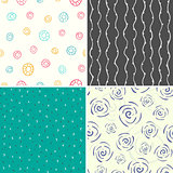 Four vector seamless patterns