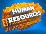 Human Resources. Wordcloud Concept.