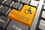 Rehabilitation Counseling for Disabled on Button.