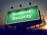 Internet Security on Green Billboard.