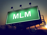 MLM - Billboard on the Sunrise Background.