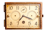 old rusty clock of the last century