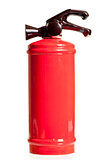 red ceramic decanter in the form of a fire extinguisher