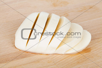 Sliced mozzarella