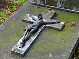 Crucifix on grave