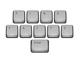 Phrase Find Facts on keyboard and enter key.