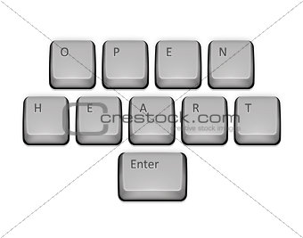 Phrase Open Heart on keyboard and enter key.