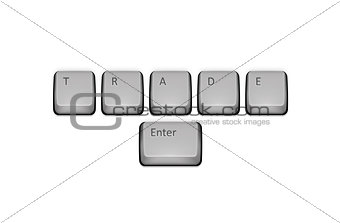 Word Trade on keyboard and enter key.