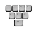 Phrase Find Job on keyboard and enter key.