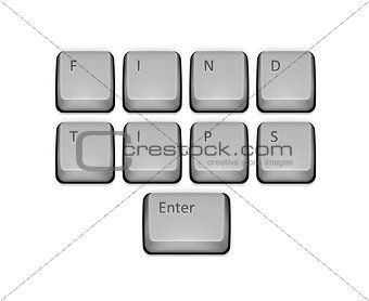 Phrase Find Tips on keyboard and enter key.