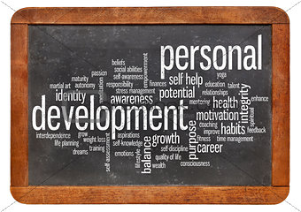personal development word cloud 