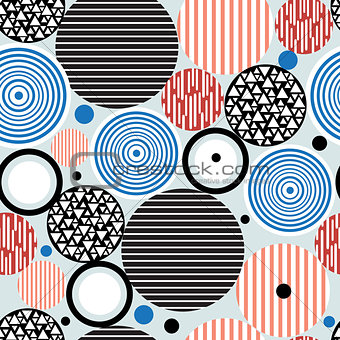 abstract geometric pattern of circles