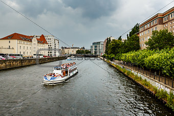 A Boat Trip in the Spree River, Berlin, Germany