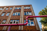 House Facade and Water Pipes in Berlin, Germany