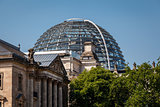 The Roof of Reichstag Building in Berlin, Germany