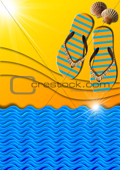 Holiday Sea Abstract Background