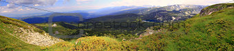Panorama of Bulgarian mountains