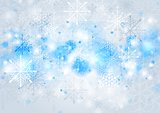 Bright blue vector Christmas background