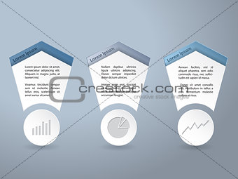 Infographics set with chart elements 