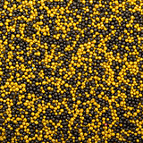 Background from Yellow and Black Balls of Bead