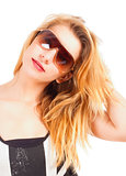 Portrait of a Teenage Girl with Sunglasses 