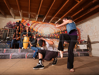 Musicians and Capoeira Performers