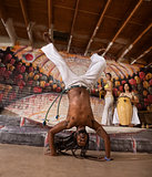 Capoeira Man in Handstand