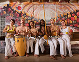 Cheerful Capoeira Team Singing