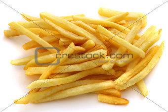 Delicious slices of french fries 