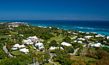 Aerial view of Bermuda South shore