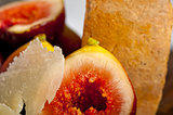 pecorino cheese and fresh figs 