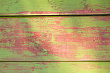 Green and red wood background