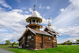 Small wooden church at Kizhi, Russia