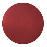 Red metal ball