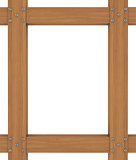 The wooden frame of the boards
