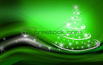beautiful Christmas tree illustration