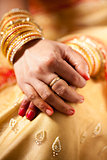 decorative hand of bride
