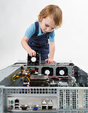 child repairing network computer