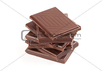 Chocolate bars stack