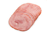 fresh ham on the white background