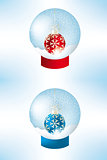 Set of snow globes