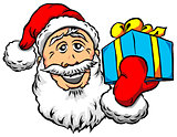 Santa with Gift