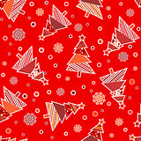 Template Christmas seamless pattern, vector