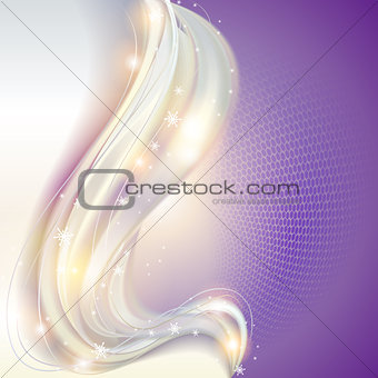 Abstract waving christmas background