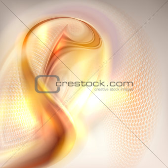 Abstract golden swirl background